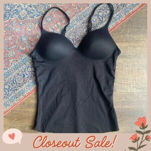 Black Bra Tank Top size Small w/ adjustable straps